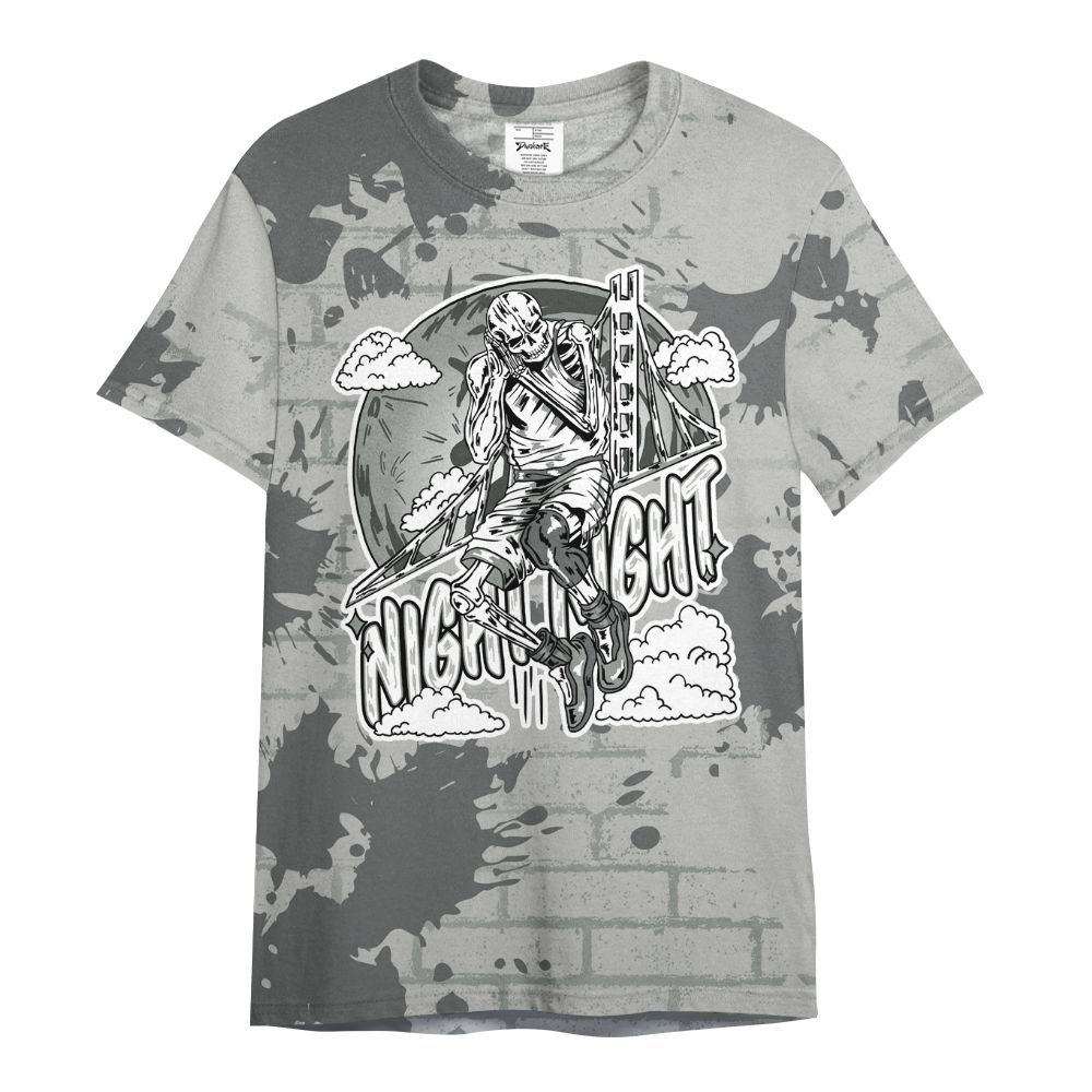 Shirt To Match Retro Wet Cement 4s - Seeya Skeleton Brick All Over Print