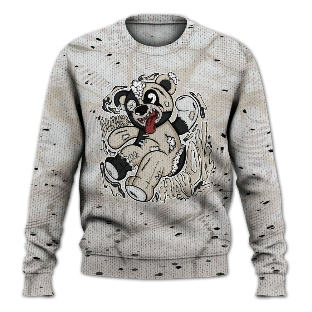 Knitted Sweater To Match Retro Reverse Metallic 5s - Havok Bear