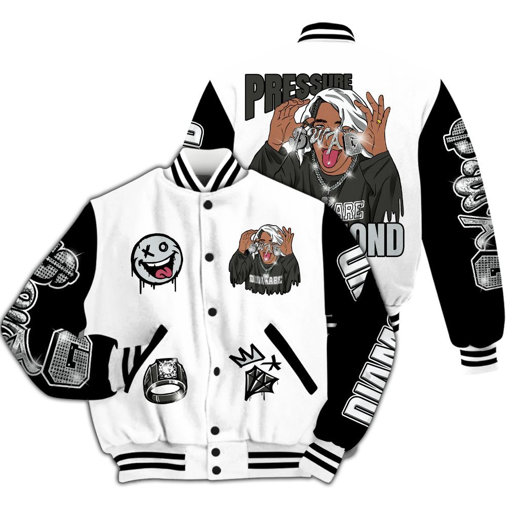 Varsity Jacket To Match Kobe 9 Elite Protro Halo - Pressures Makes Varsity Jacket To Match All Over Print