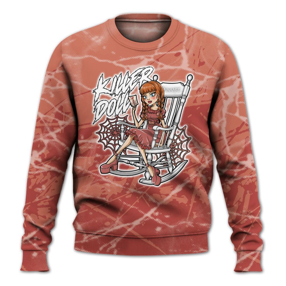 Sweatshirt To Match Dune Red 13s - Killer Doll-A Halloween Profound All Over Print