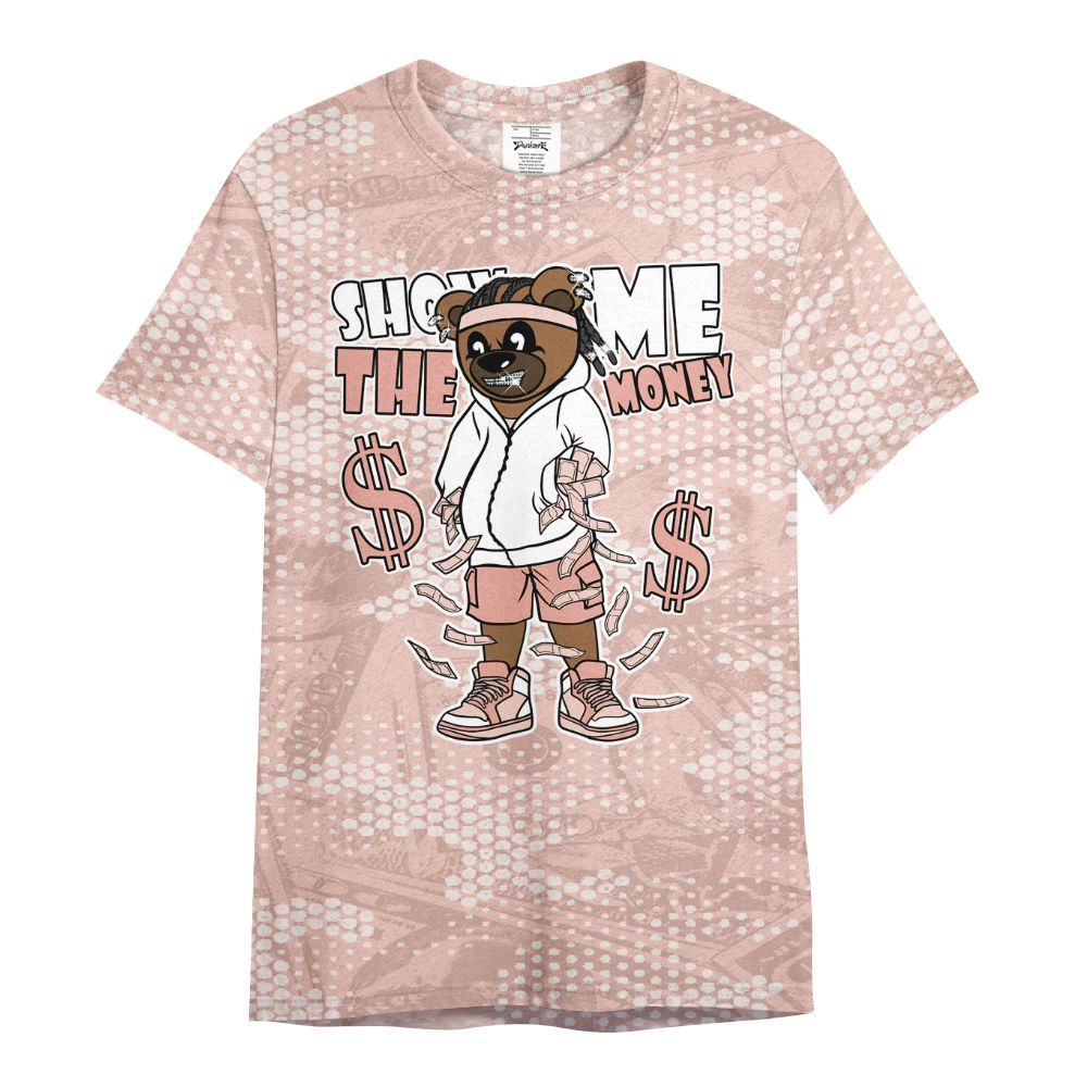 Shirt To Match Low Legend Pink 11s - Show Me Bear Banknotes Art All Over Print