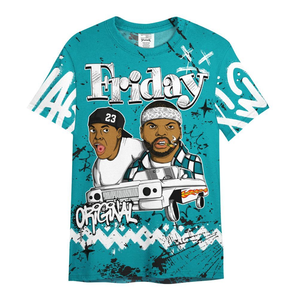 Shirt To Match Air Griffey Max Aquamarine 1s - Friday Sneaker Crayon All Over Print