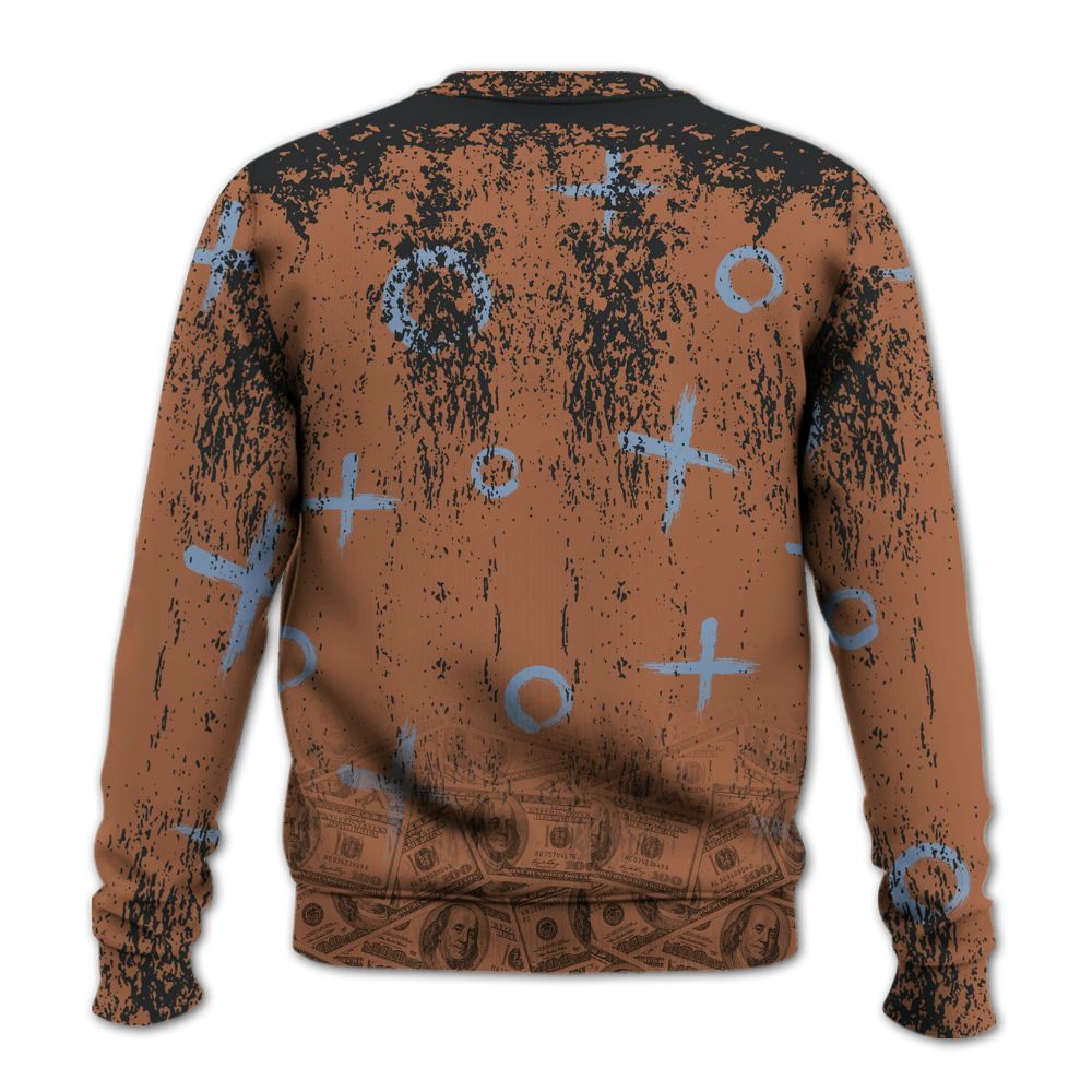 Sweatshirt To Match Air Foamposite Metallic Copper - Selfmade Unique Grunge All Over Print