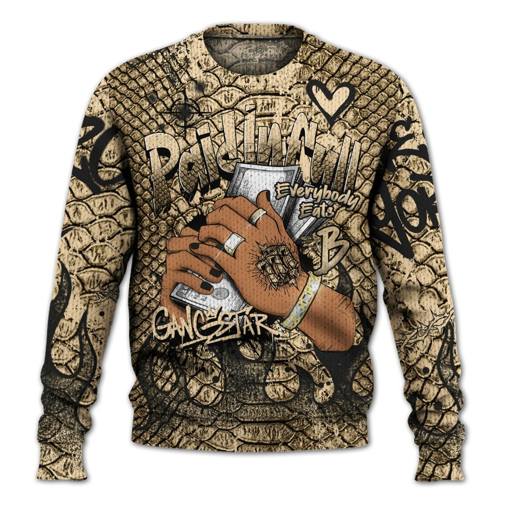 Knitted Sweater To Match Kobe 9 EM Mambacita - Lucky Money Paid In Full Graffiti