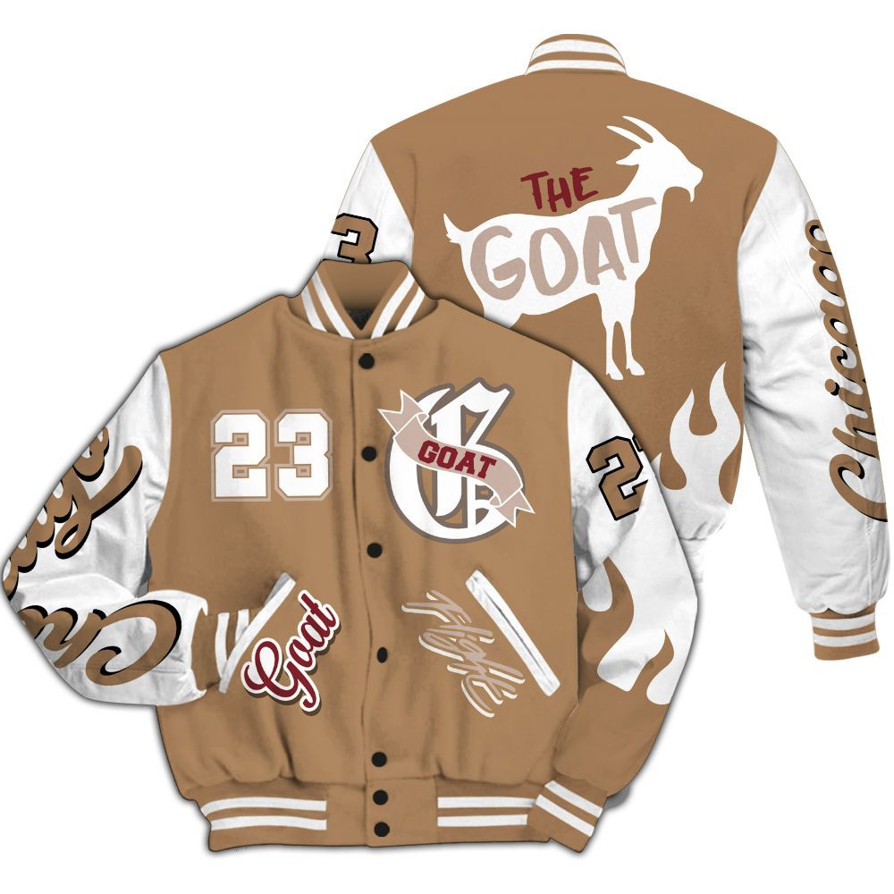 Varsity Jacket To Match Kobe 4 Gold Medal - The G.O.A.T Flight Streetwear All Over Print