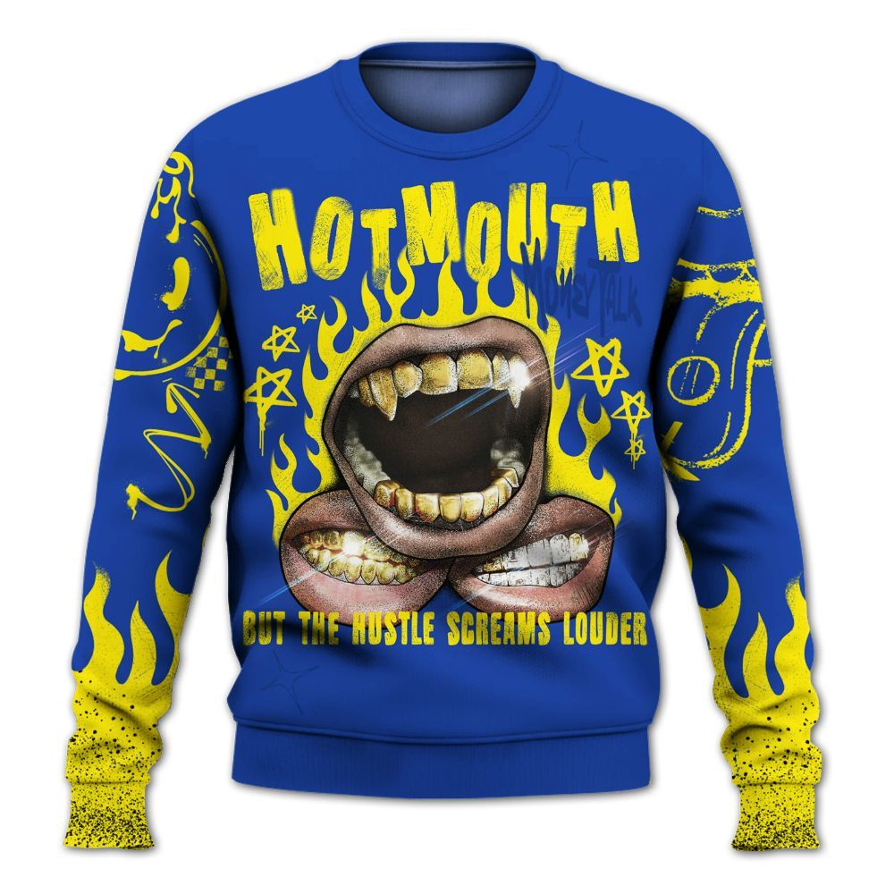 Sweatshirt To Match Laney 14s - Mouth Burning Street Style All Over Print