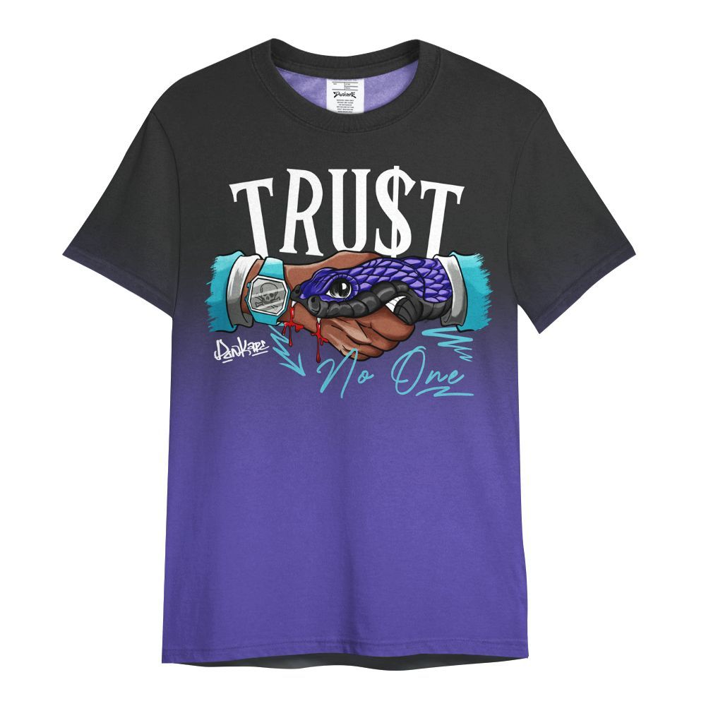 Shirt To Match SB Dunk Low Purple Lagoon - Trust No One Drip All Over Print
