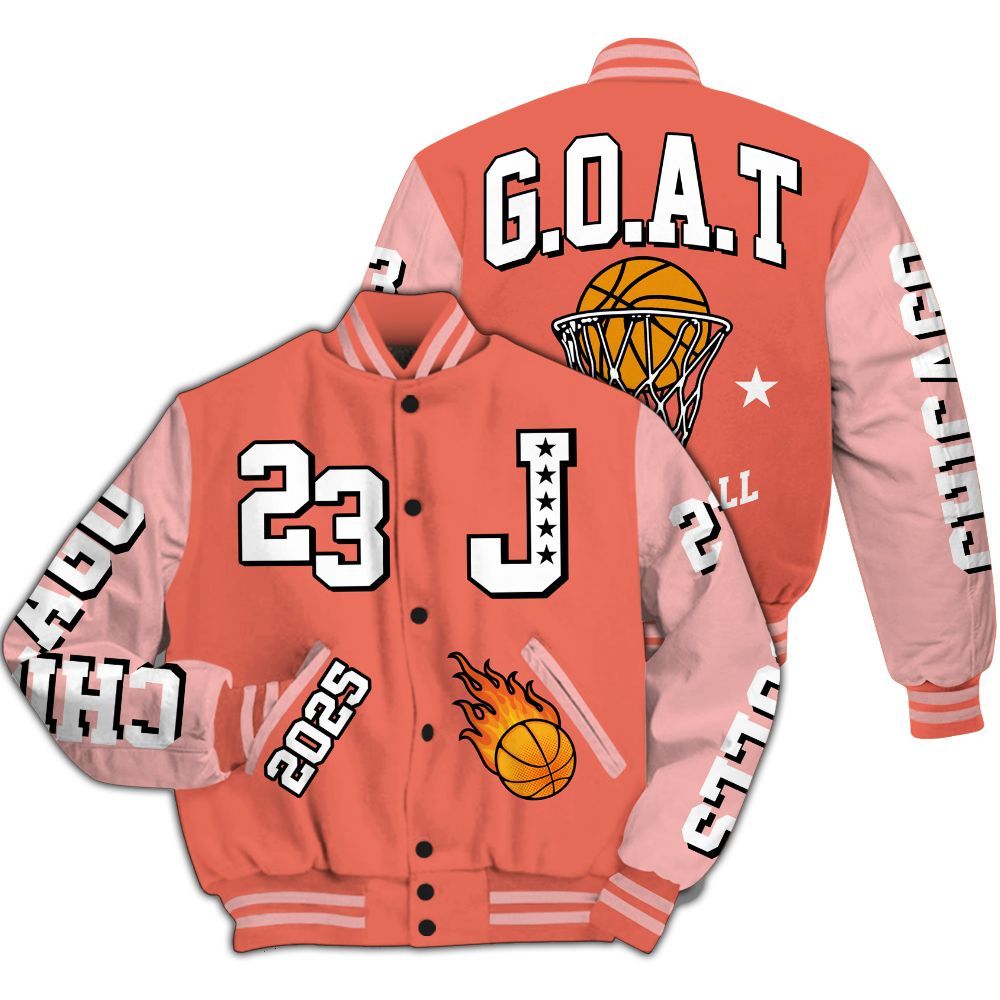 Varsity Jacket To Match Low OG PSG 1s - Chicago 23 Basketball All Over Print