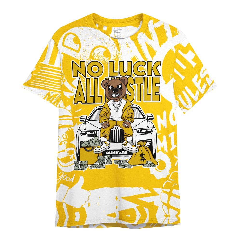 Shirt To Match Vivid Sulfur 4s - So Unlucky Bear Monogram Graffiti Shirt Unisex
