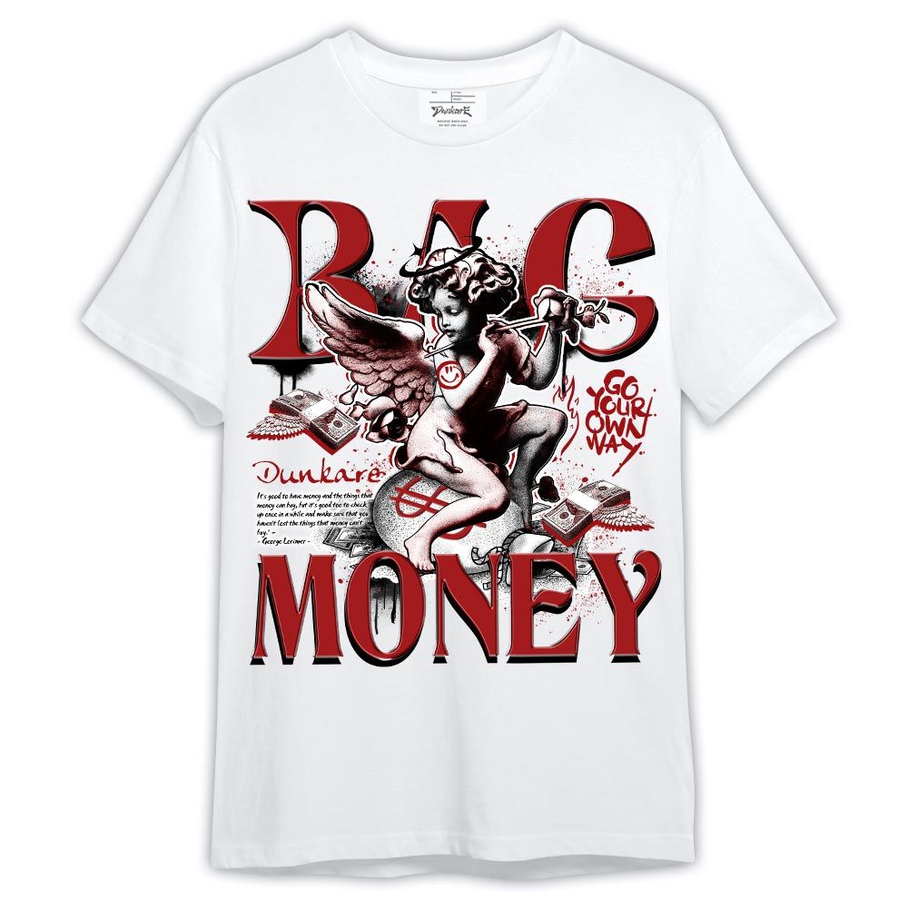 Shirt To Match Red Taxi 12s - Bag Money Retro Shirt Red Taxi 12s Outfit