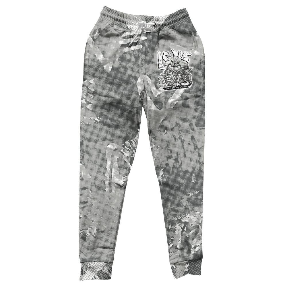 Sweatpant To Match Retro Wet Cement 4s - Skull Love All Over Print