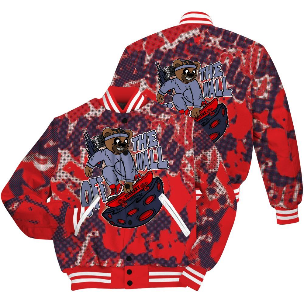 Varsity Jacket To Match Low OG Howard Bison 1s Shirt - Quirky Bear Street All Over Print