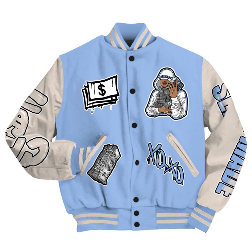 Varsity Jacket To Match Air Max 1 Royal Pulse - Selfmade Unique All Over Print