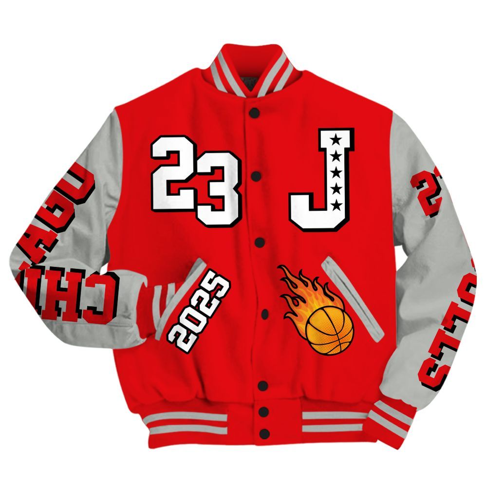 Varsity Jacket To Match Air Max 1 86 Cosmic Clay - Chicago 23 Basketball All Over Print