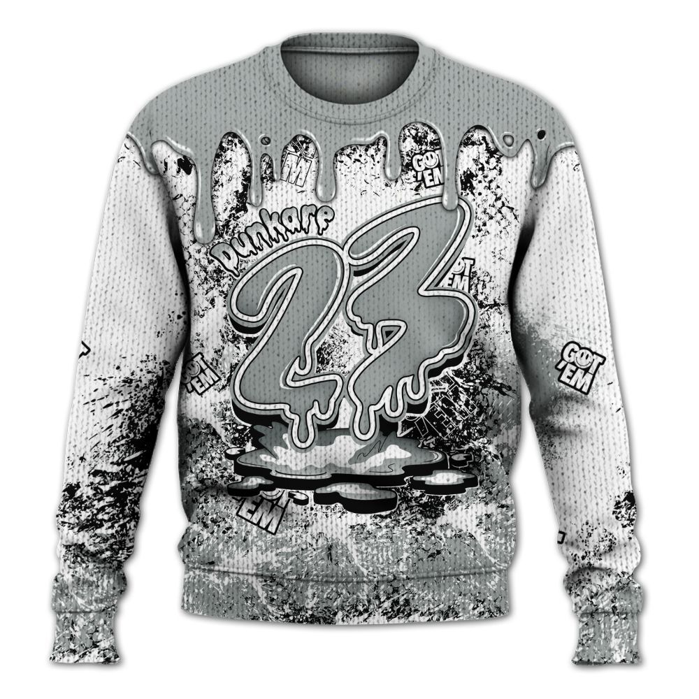 Dunkare Dunk Low White Light Smoke Grey Shirt, Dripping 23 Drip