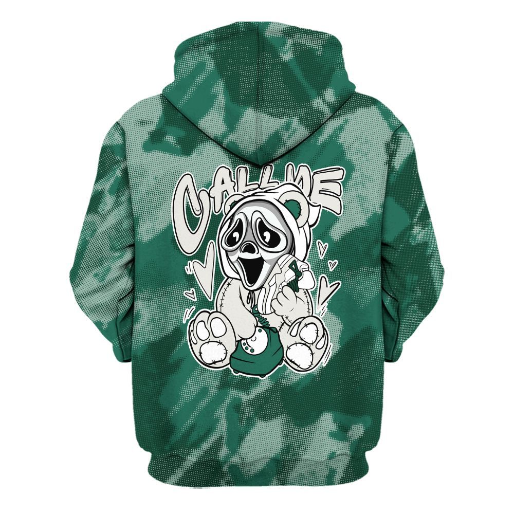 Hoodie To Match Oxidized Green 4s - Call Me Bear Abstract Halftone All Over Print