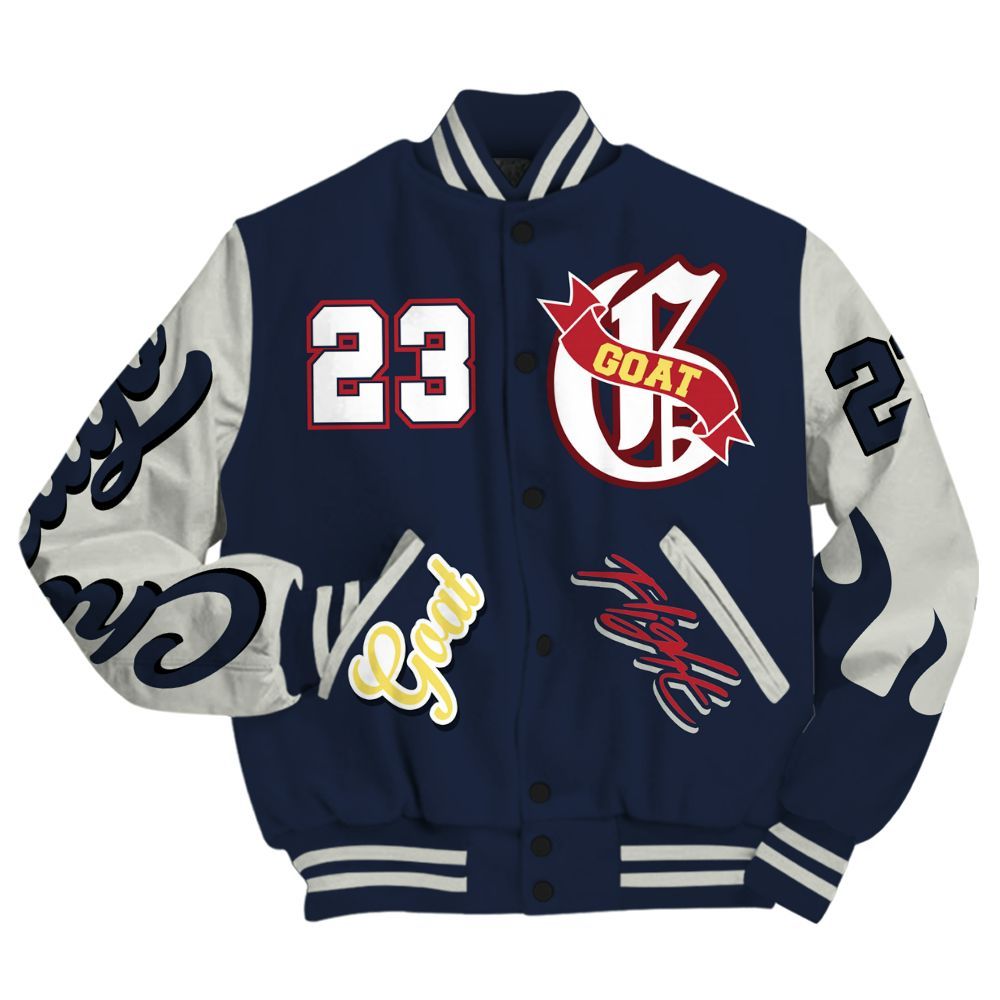 Varsity Jacket To Match Dunk Low COJP What The 2024 - The G.O.A.T Flight Streetwear All Over Print