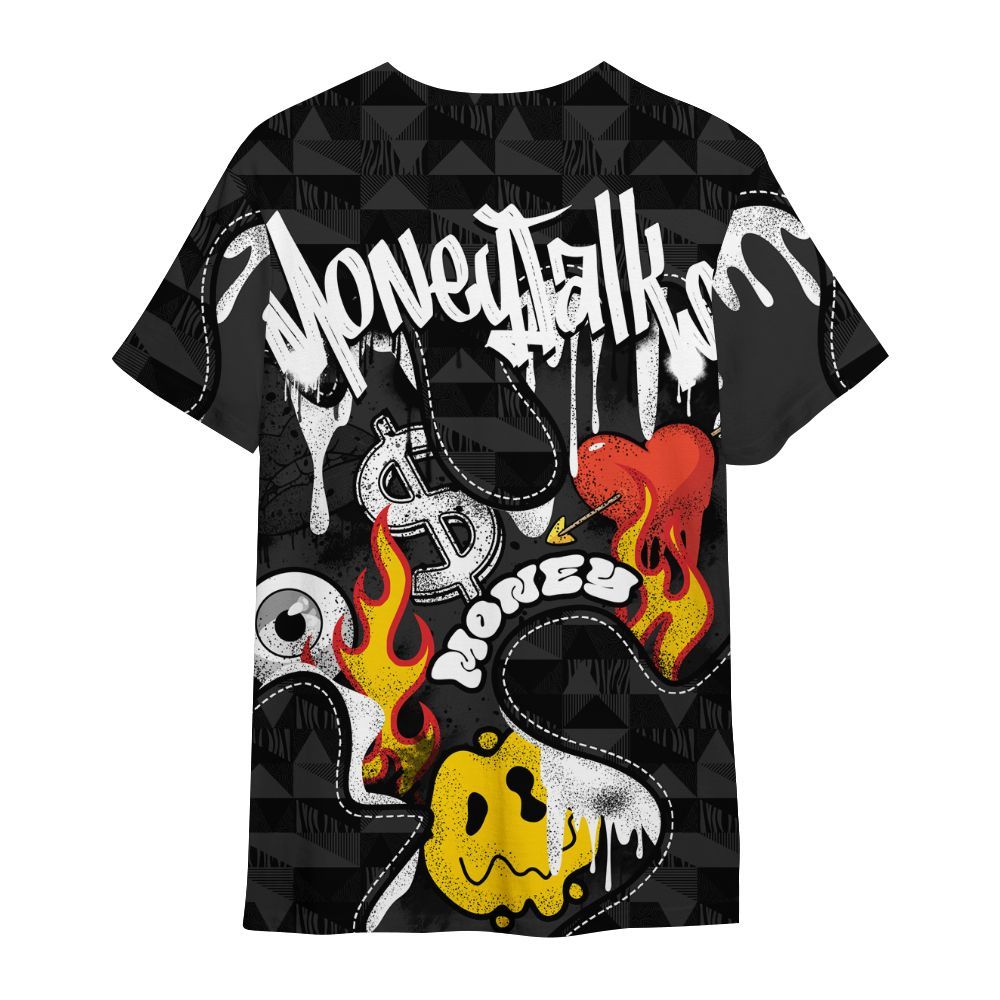 Shirt To Match White Thunder 4s - 23 Smile Burning Heart All Over Print