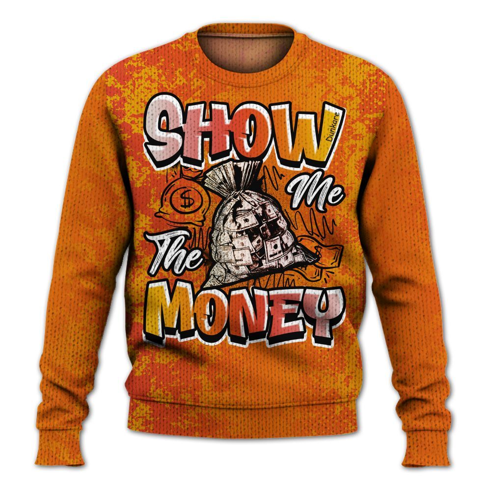 Knitted Sweater To Match Dunk High Candy Corn - Show Me The Money Retro