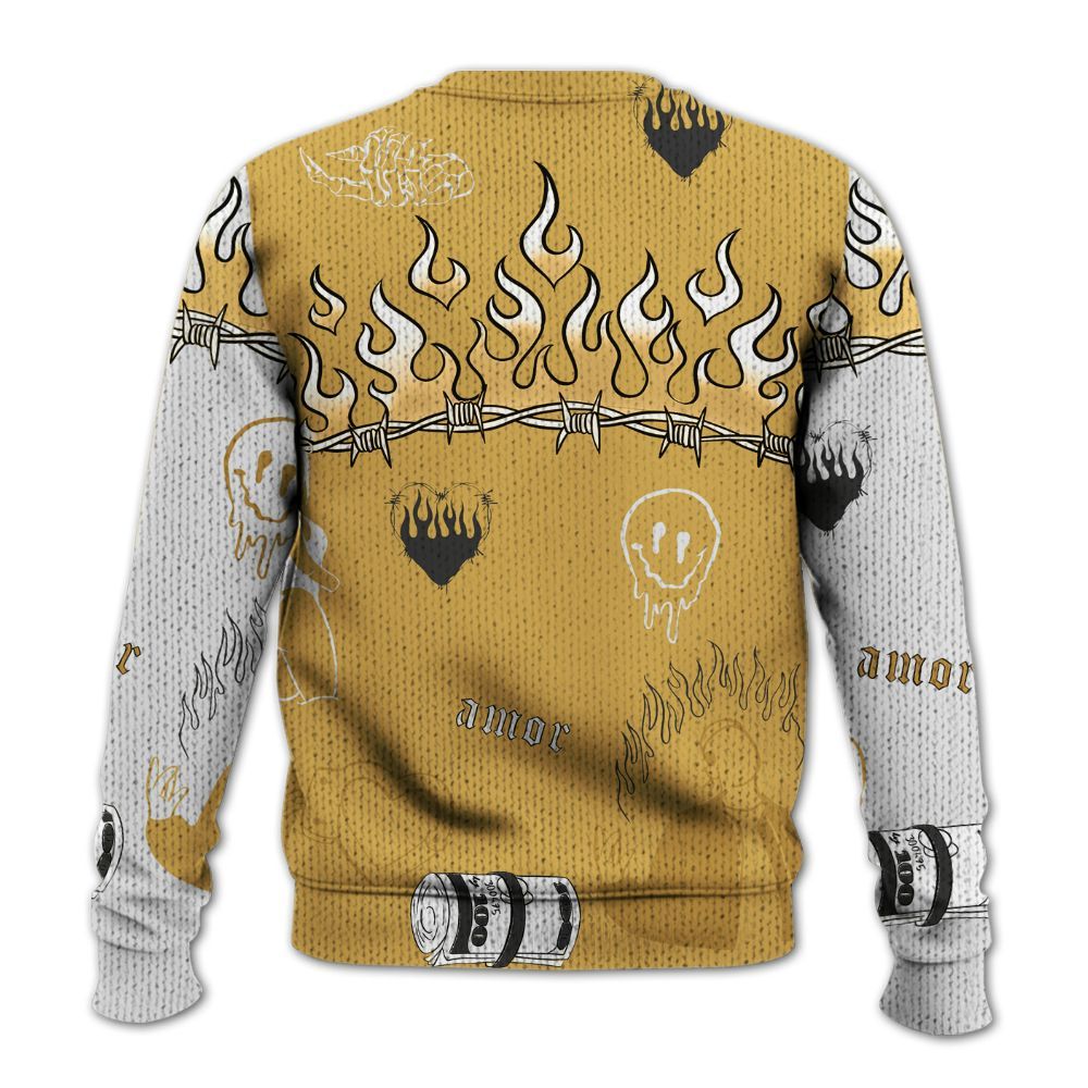 Knitted Sweater To Match Retro Light Ginger 14s - Snake Trust No One