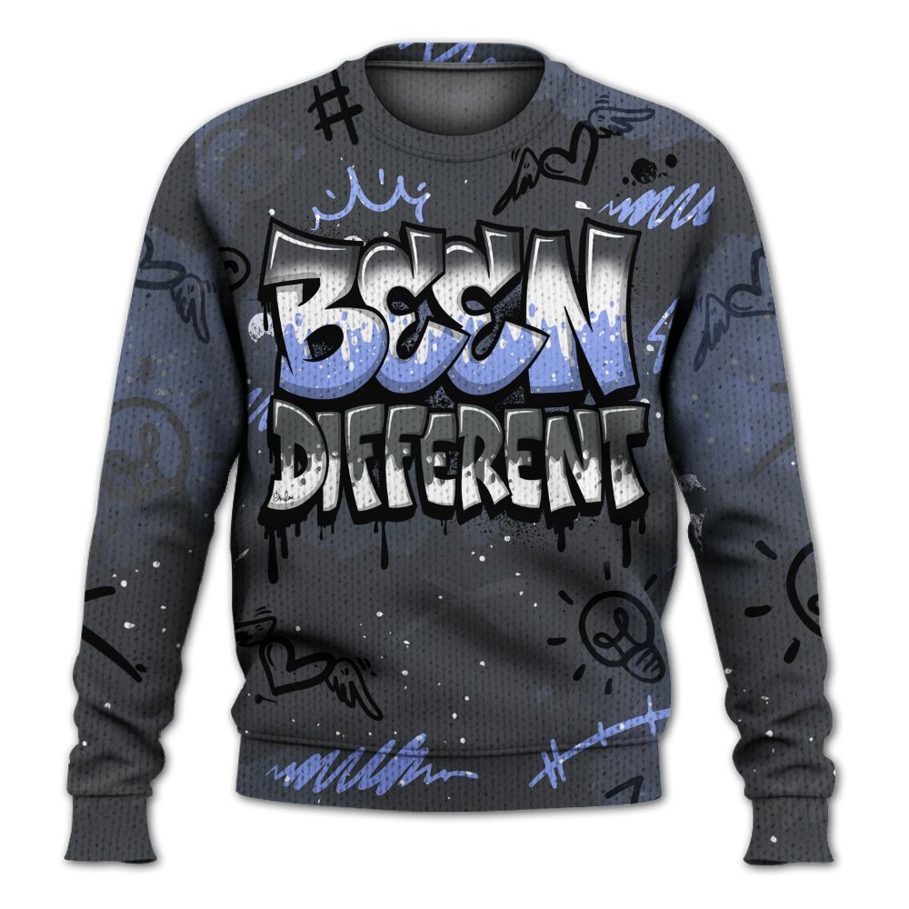 Sweater To Match Retro Awake Racer Blue - Drip Been Di2ferent Graphic