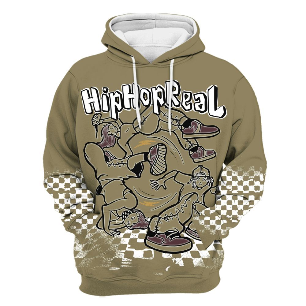 Hoodie To Match Black Olive 7s - Feel Life Street Style All Over Print
