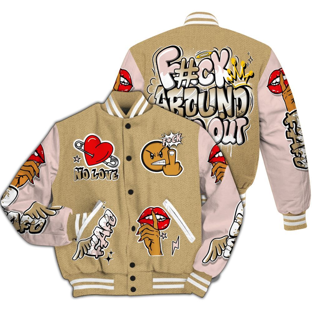 Varsity Jacket To Match Low Linen 2025 1s - FK Around Find Out All Over Print