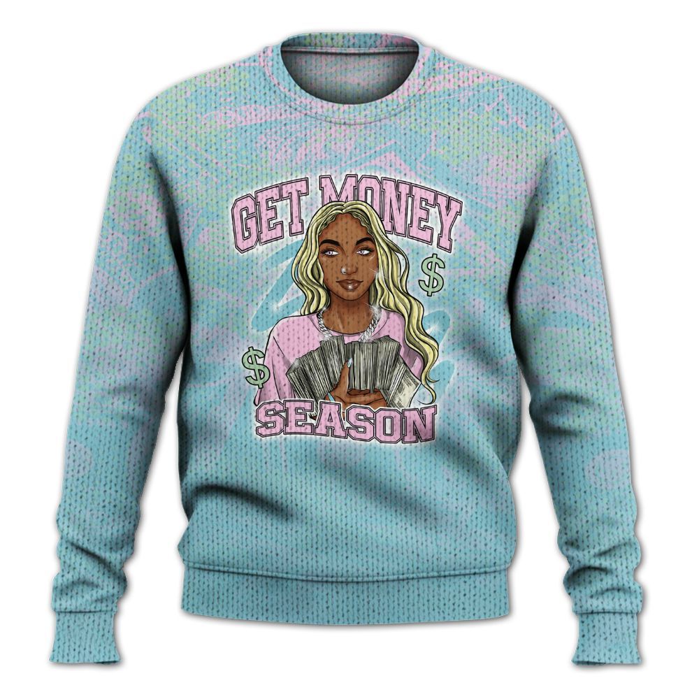 Knitted Sweater To Match SB Dunk Low Visty - Get Moneys Season Banknote