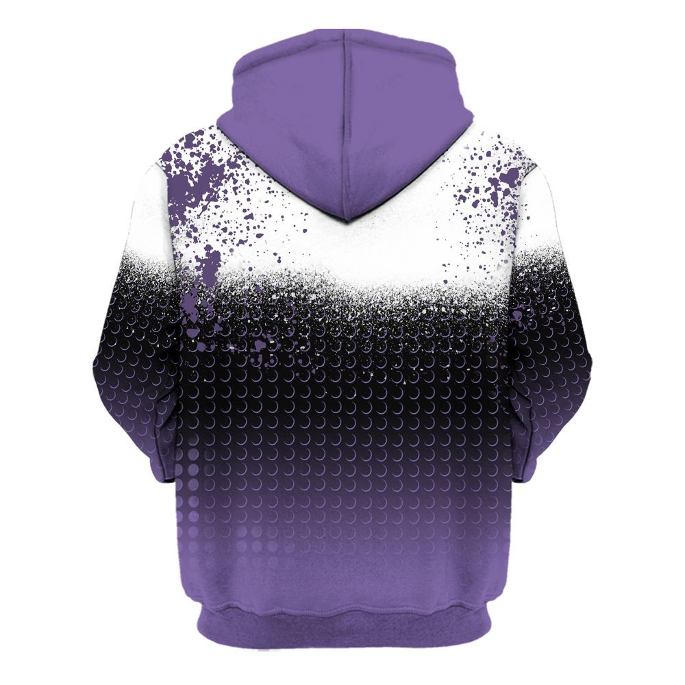 Hoodie To Match Dunk Low Black Raspberry - Halftone Time Is Money All Over Print