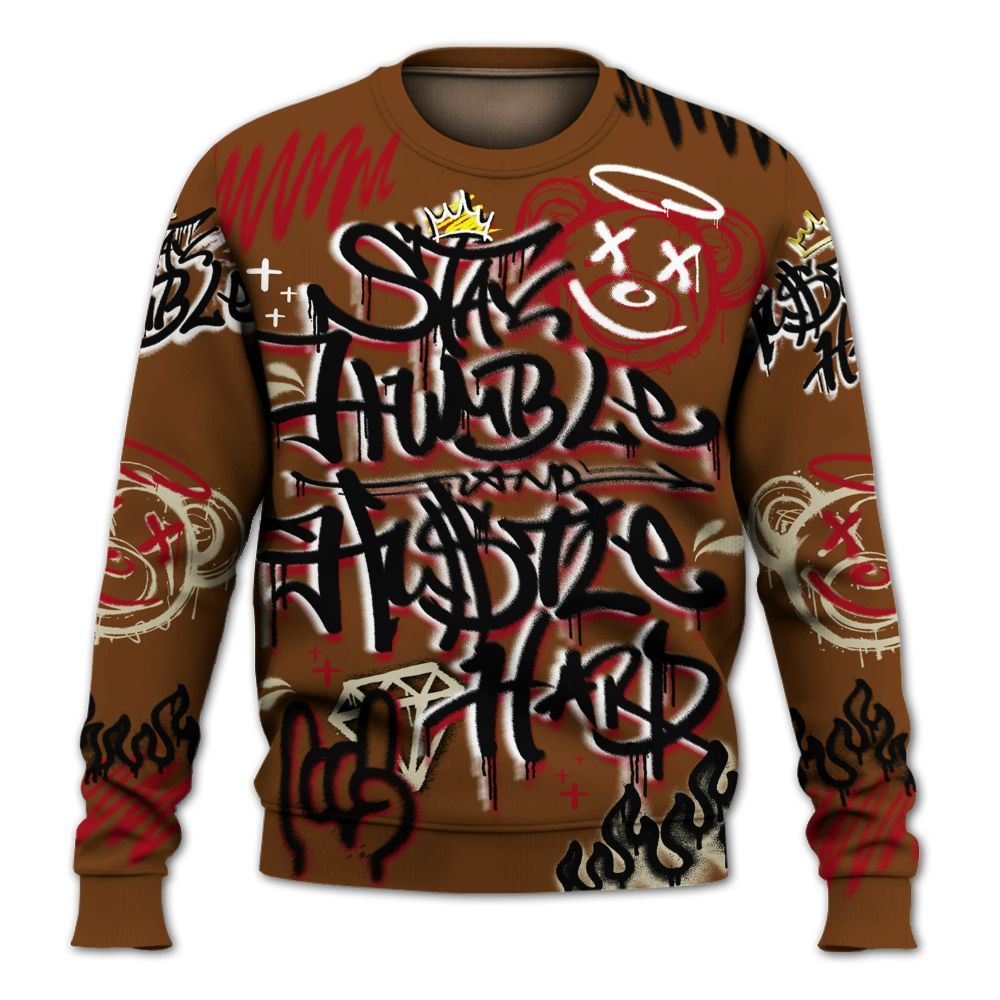 Sweatshirt To Match Archaeo Brown 5s - Humble Drip Streetwear Graffity All Over Print