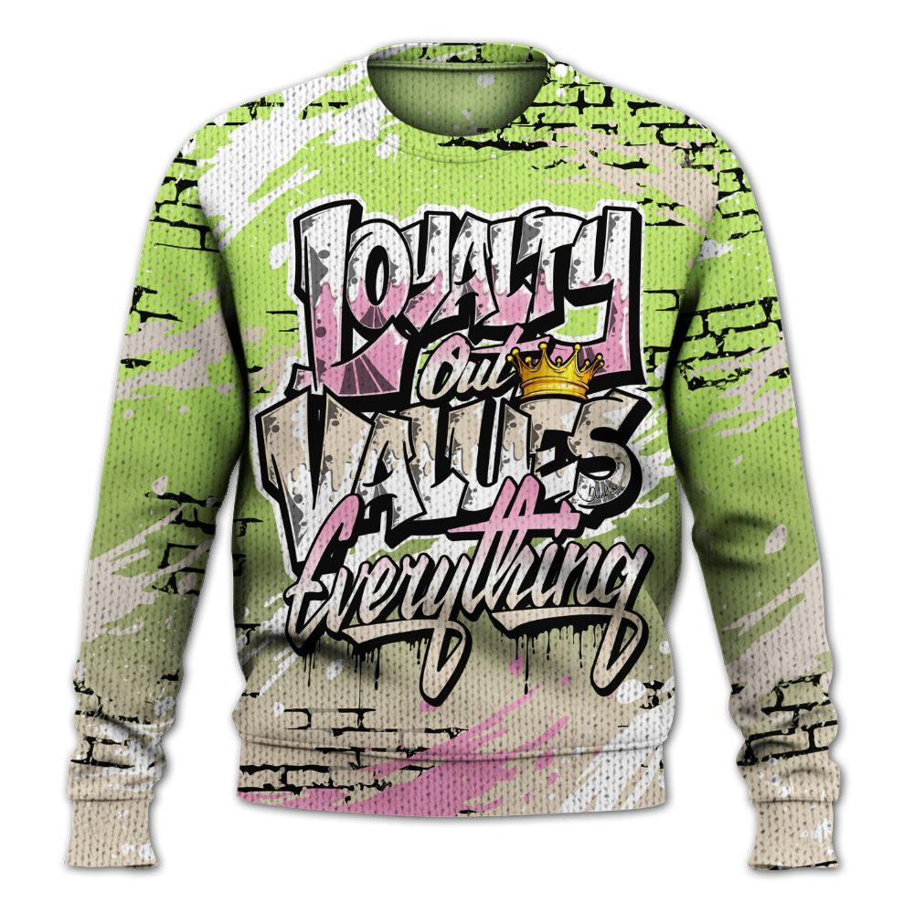 Sweater To Match Jack Black Night Silver - Values Of Loyalty Drip Graphic