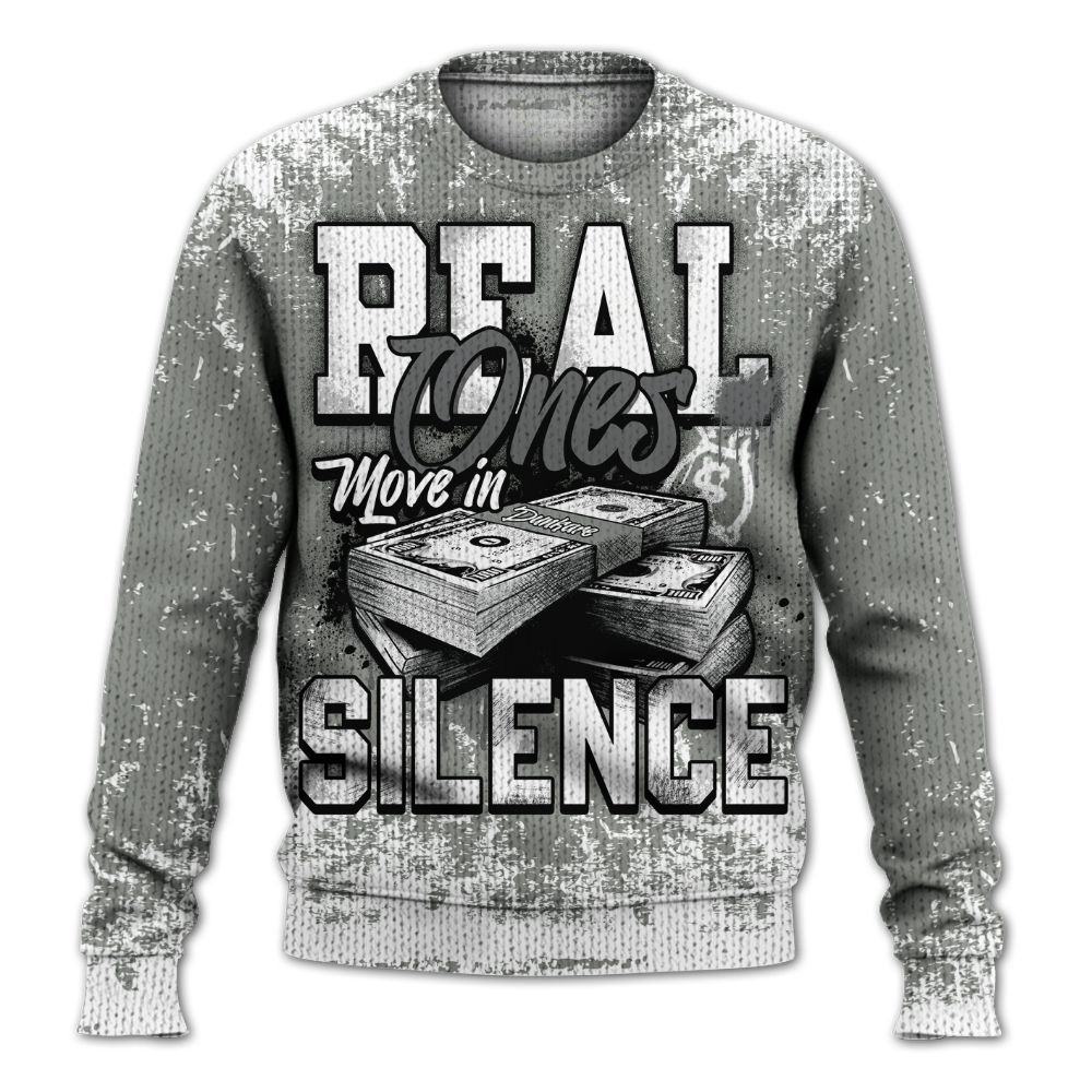 Knitted Sweater To Match Paris Olympics 4s - Move In Silence Money Street Retro