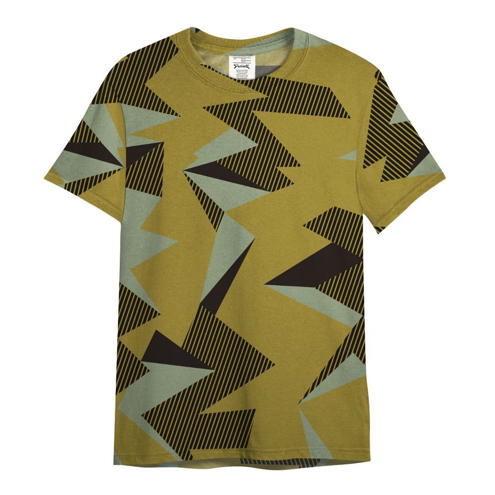 Shirt To Match Air Flightposite Metallic Gold - Geometric Camouflage Pattern All Over Print