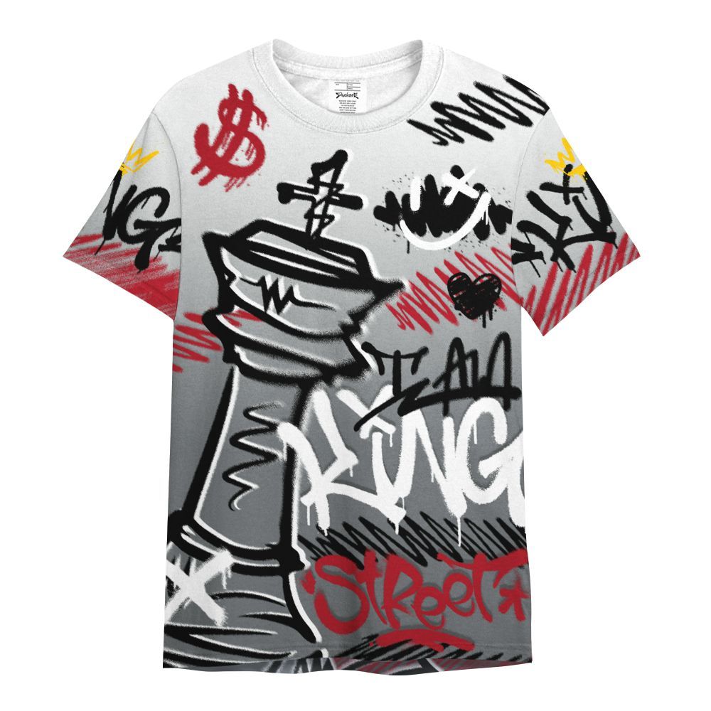Shirt To Match Retro Fire Red 9s - Street King Chess Streetwear All Over Print