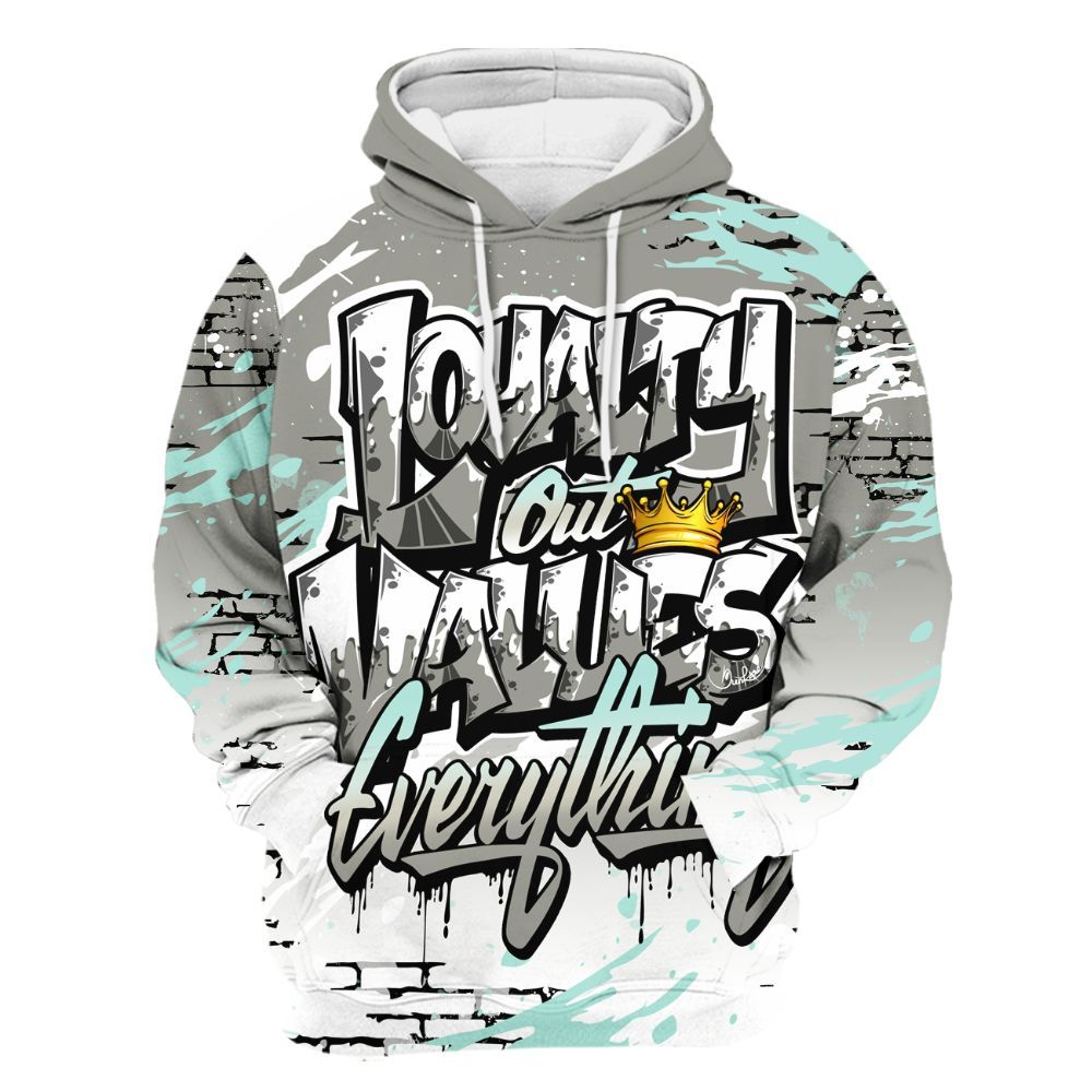 Hoodie To Match Low OG Year Of The Snake 1s - Values Of Loyalty Drip All Over Print