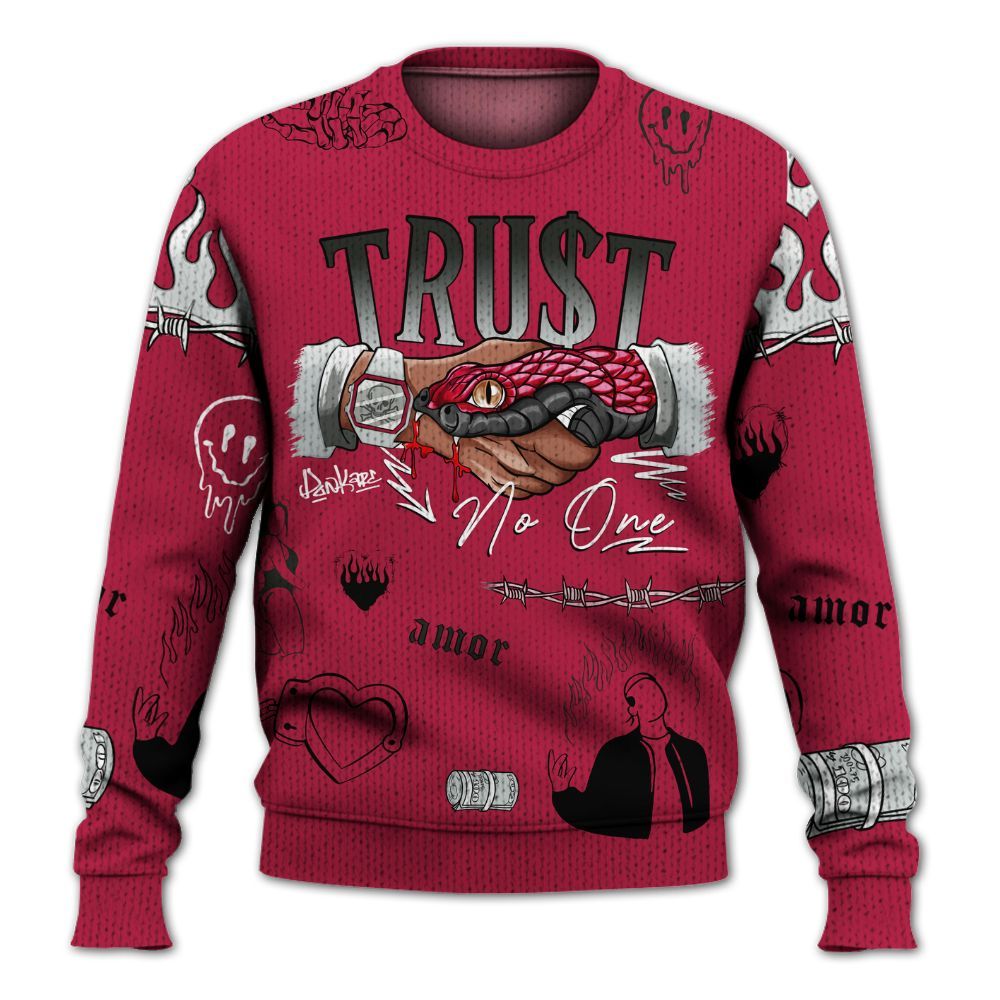 Sweater To Match Toro Bravo 4s - Snake Trust No One Graphic