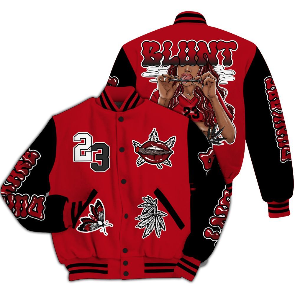Varsity Jacket To Match Bred Velvet 11s - Bluntz Unique All Over Print