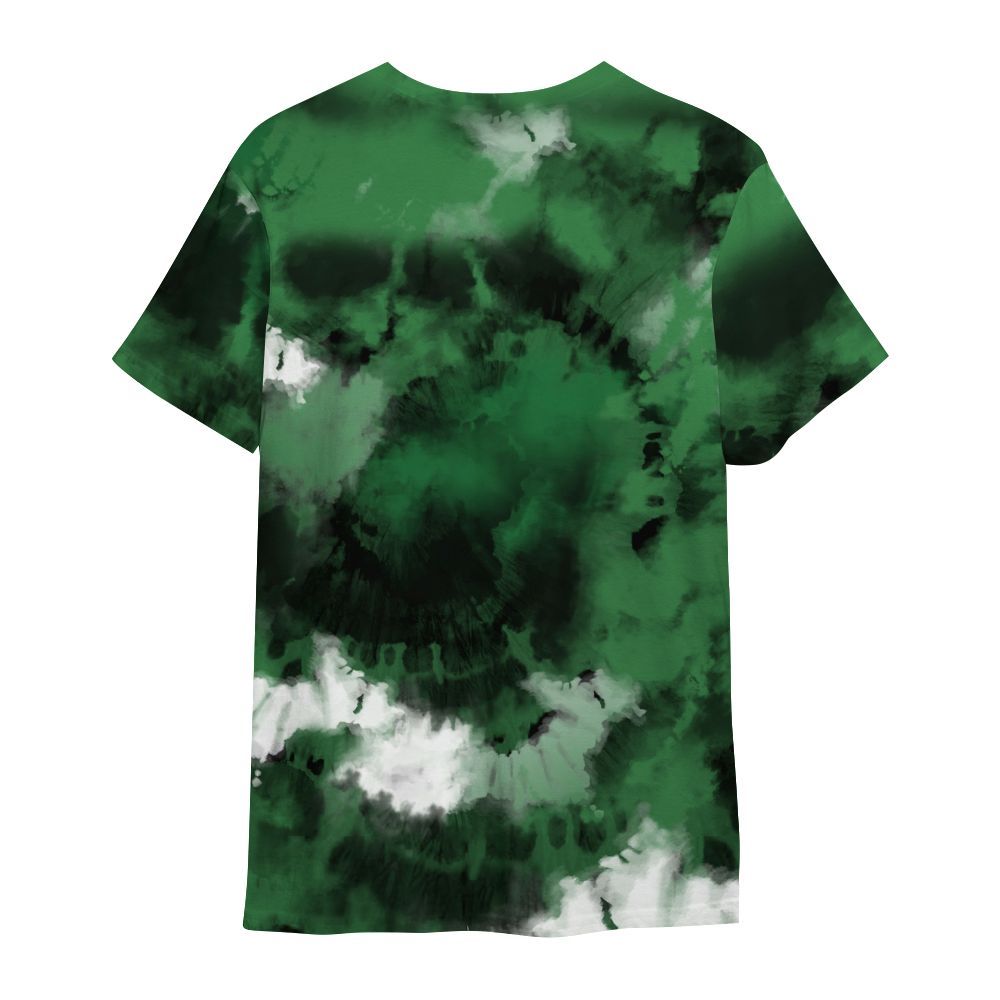 Shirt To Match Lucky Green 1s - God Blessed Tie Dye All Over Print