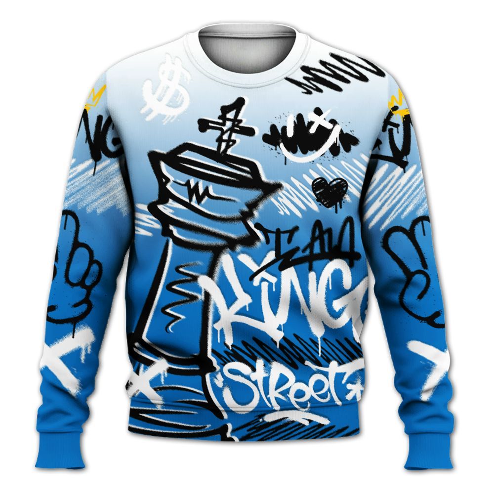 Sweatshirt To Match Blueberry 12s - Street King Chess Streetwear All Over Print