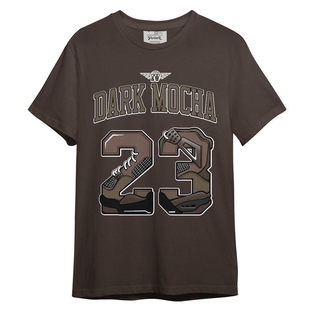 Shirt To Match AMM Dark Mocha 4s - Number 23 Dirty 4s Graphic