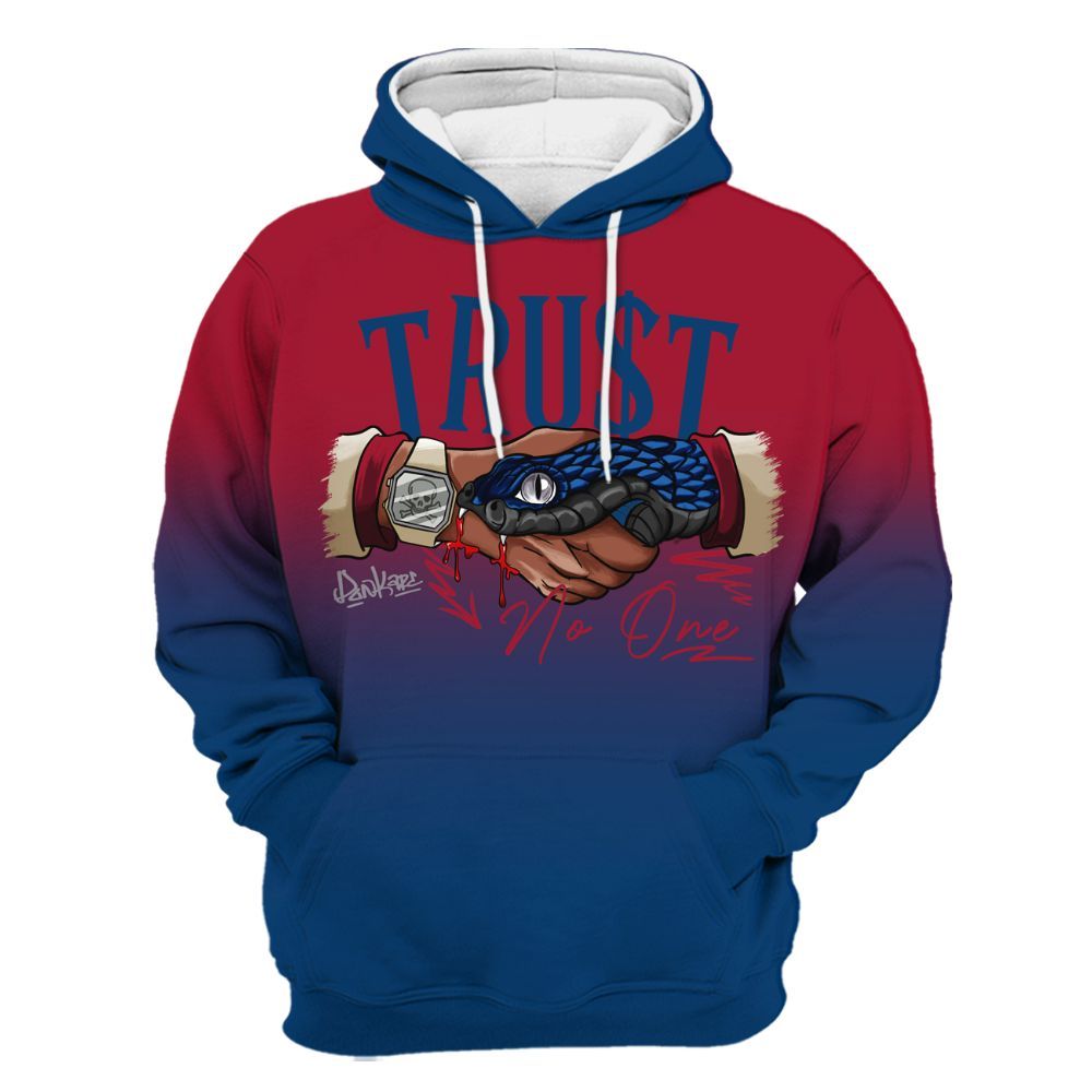 Hoodie To Match Rare Air 4s - Snake Trust No One Drip All Over Print