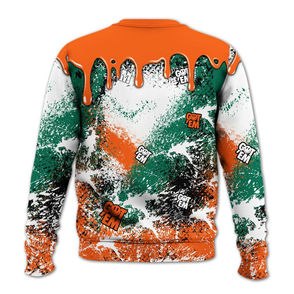 Sweatshirt To Match SoleFly Sail Gorge Green 3s - Dripping 23 Drip All Over Print