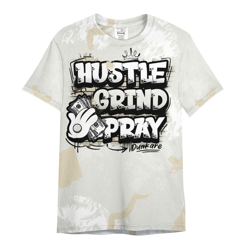 Shirt To Match Grand Finale 11s Shirt, Hustle Grind Pray Graphic Street Style All Over Print