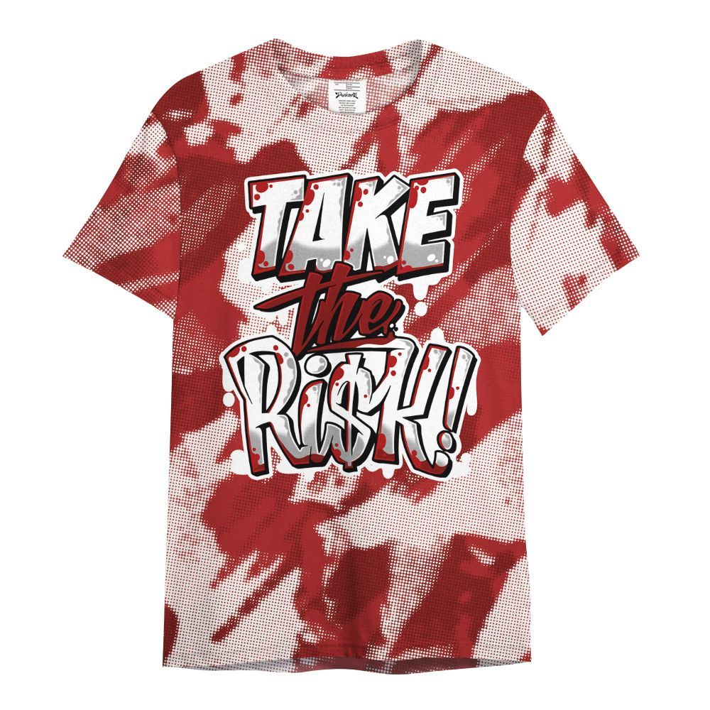 Shirt To Match Red Taxi 12s - Take Risks Abstract All Over Print