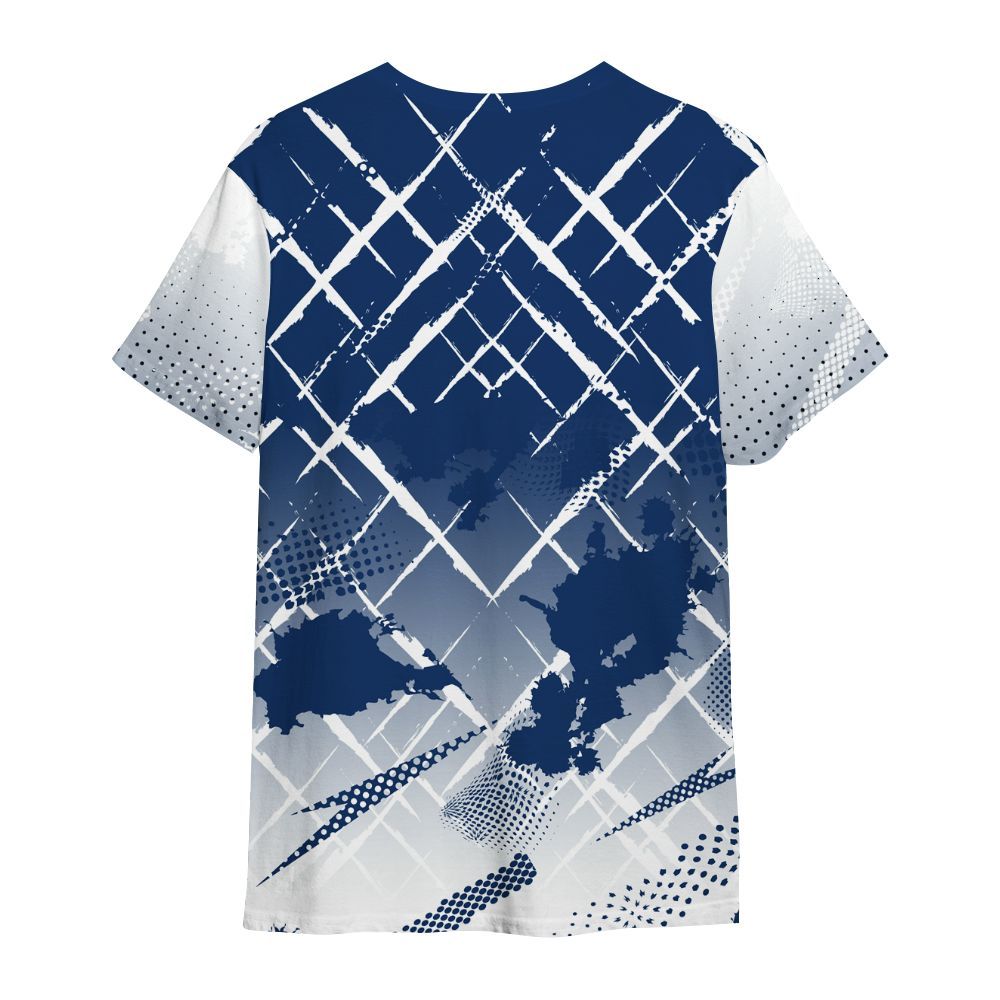 Shirt To Match High OG Deep Royal Blue 1s - Halftone Stand Business Dripping All Over Print