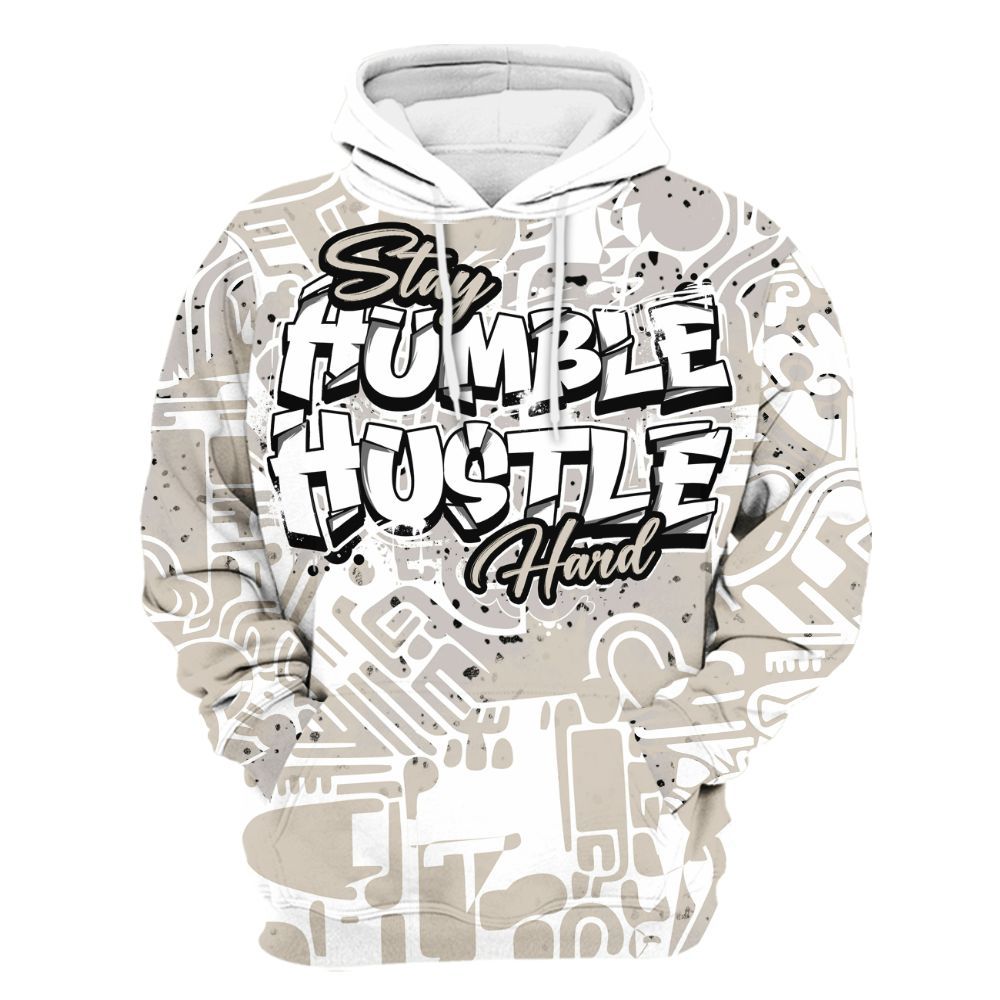 Hoodie To Match Retro Reverse Metallic 5s - Humble Hustle Doodle Retro All Over Print