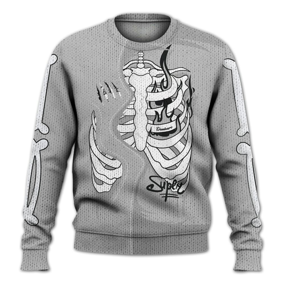 Knitted Sweater To Match Low 85 Metallic Black 1s - It's The Kick For Me