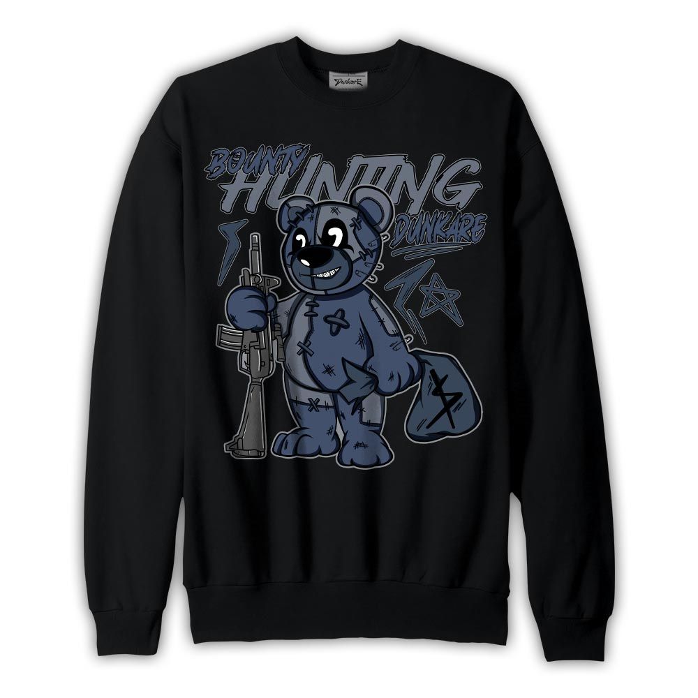 Sweatshirt To match Low Diffused Blue 11s Sweatshirt - Bounty Hunting Bear Graphic 1605 NCMD