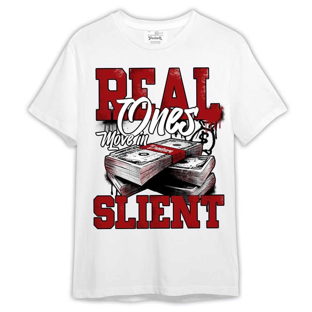 Shirt To Match Red Taxi 12s - Move In Silence Money Shirt Red Taxi 12s Outfit