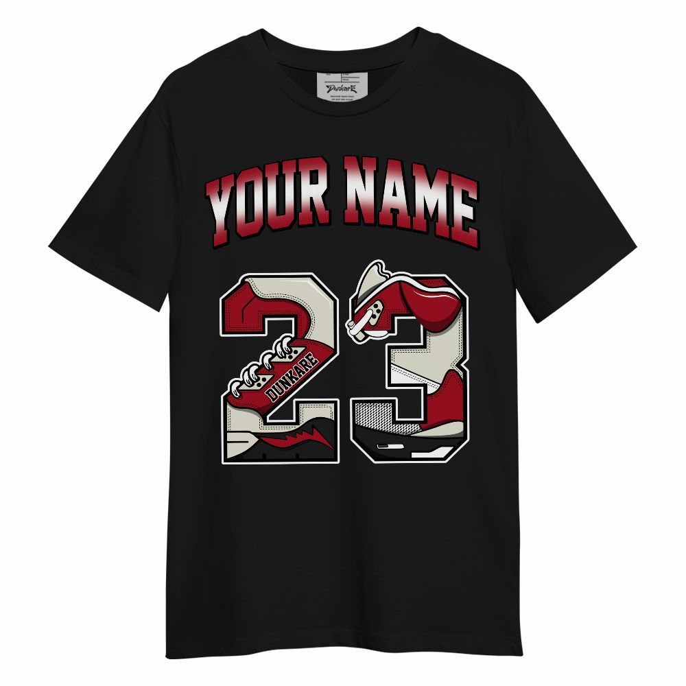 Shirt To Match 2025 High OG Cinnabar 1s - Custom Name Number 23 5s Unisex Shirt
